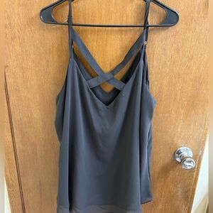 Torrid Grey Chiffon Tank